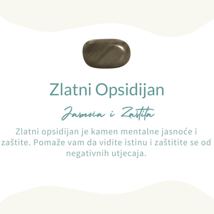 Privjesak od zlatnog opsidijana
