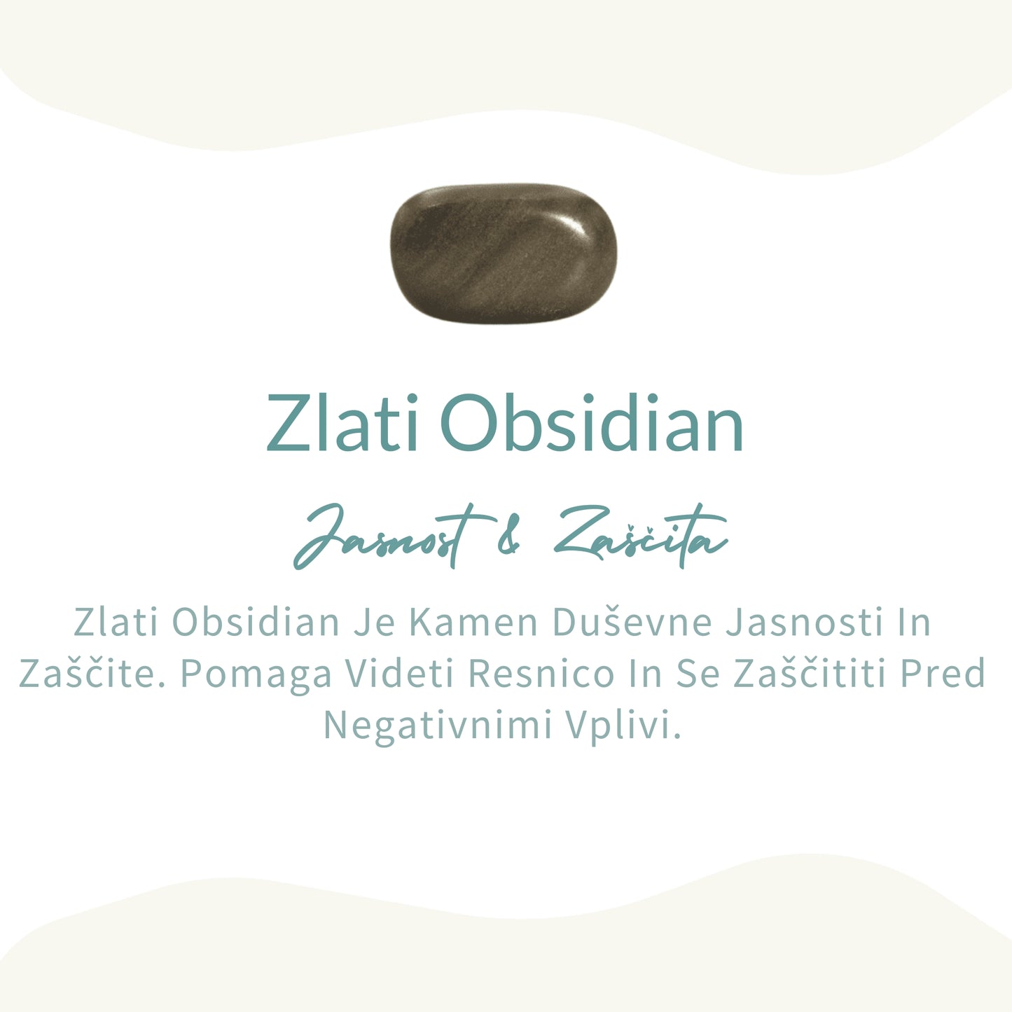 Obesek iz zlatega obsidiana